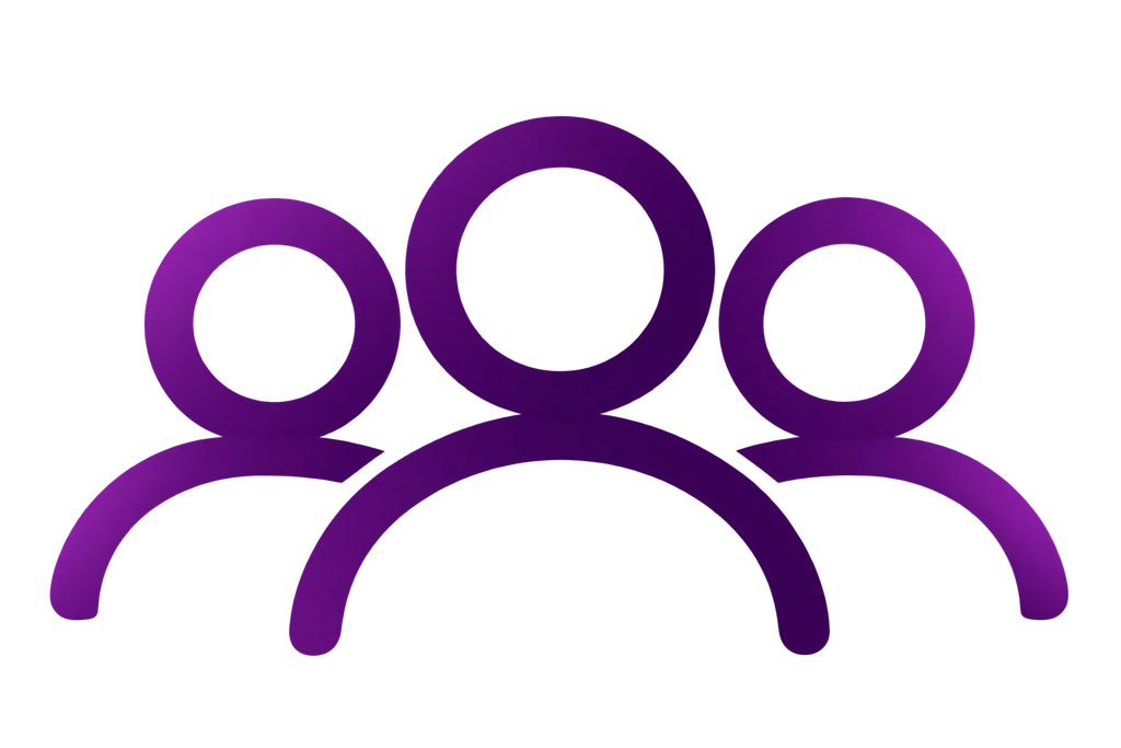 Home purple people icon